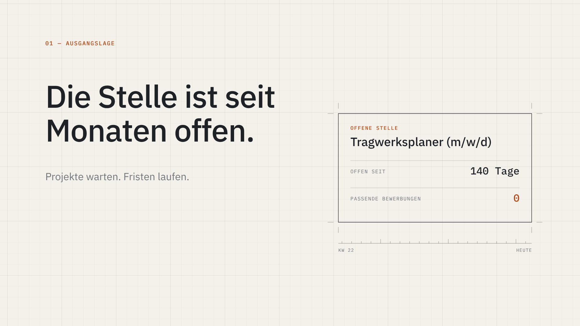 NorthScale-Film: Eine offene Stelle als Tragwerksplaner